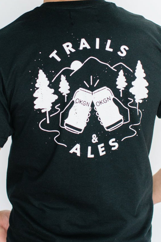 Unisex Trails and Ales Tee - BLK