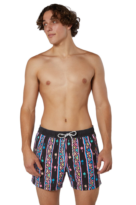 Upwards Palm Swim Shorts - BLK
