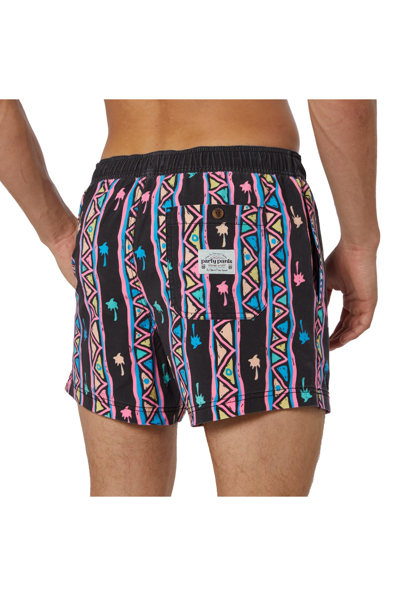 Upwards Palm Swim Shorts - BLK