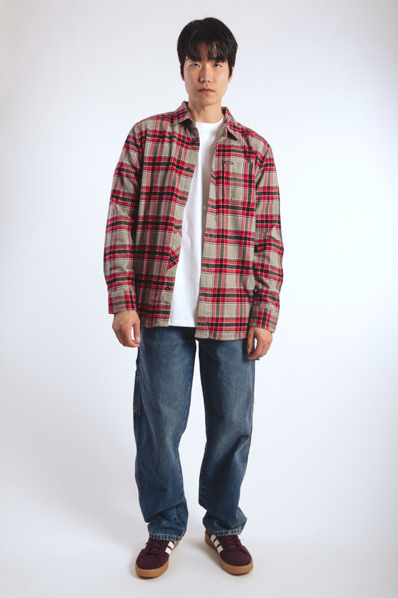 Caden Plaid Long Sleeve Shirt - MBM