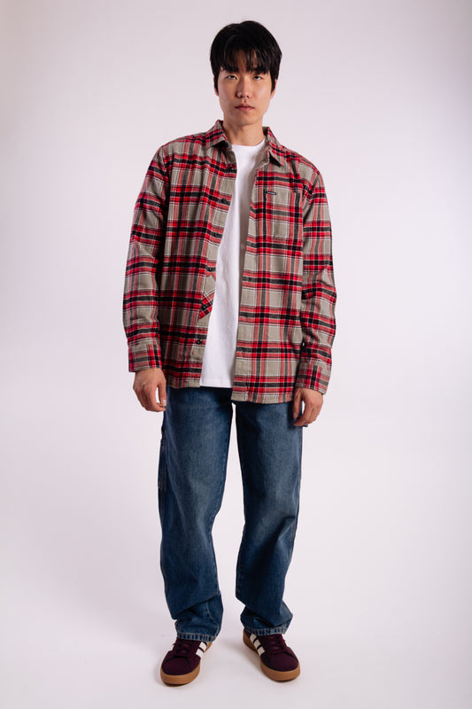 Caden Plaid Long Sleeve Shirt - MBM