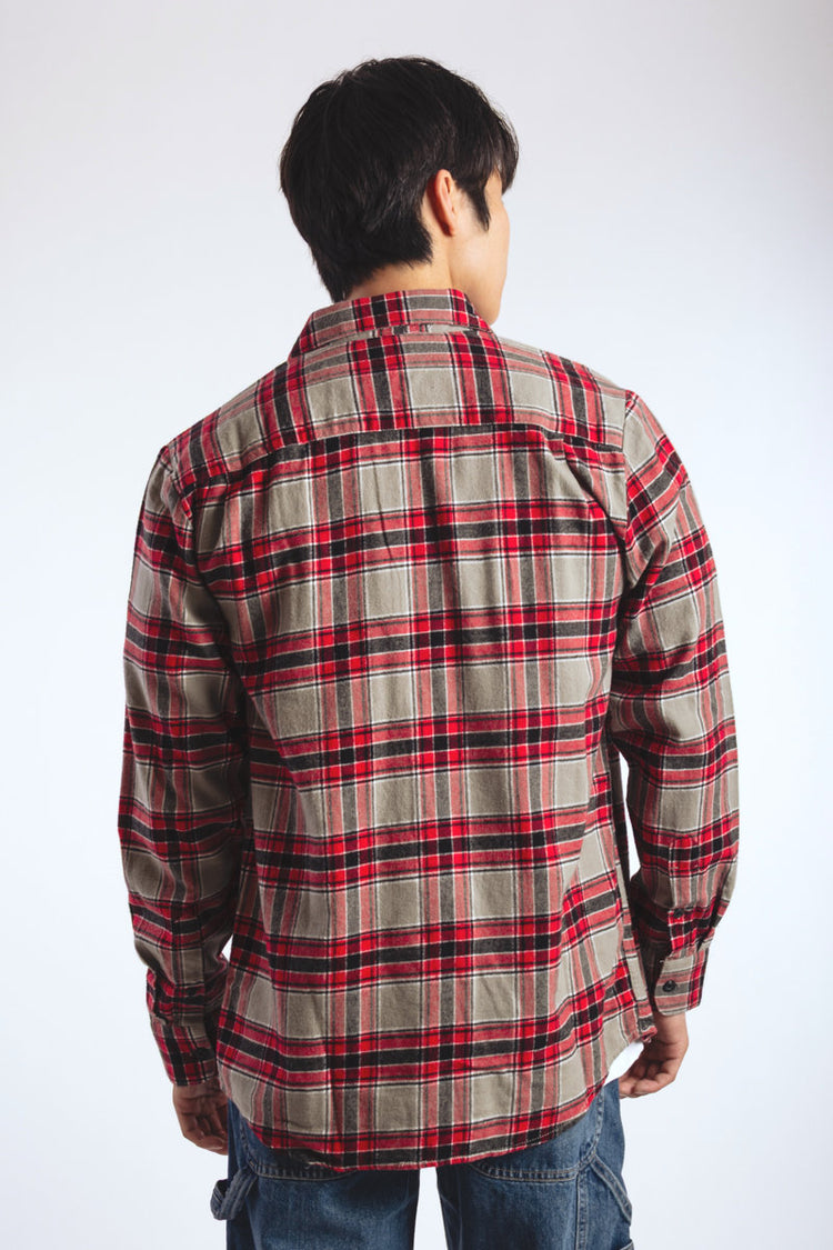 Caden Plaid Long Sleeve Shirt - MBM