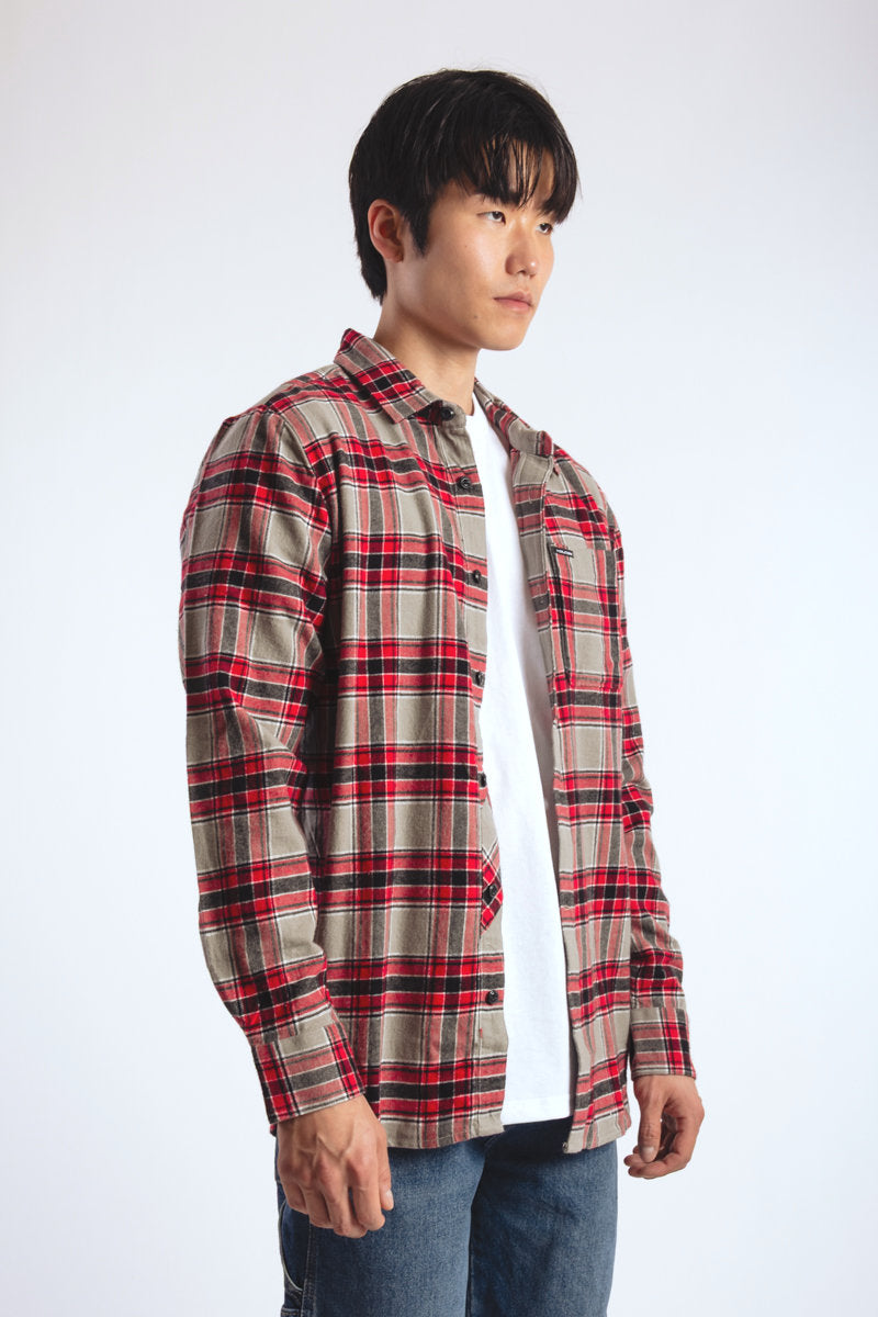 Caden Plaid Long Sleeve Shirt - MBM