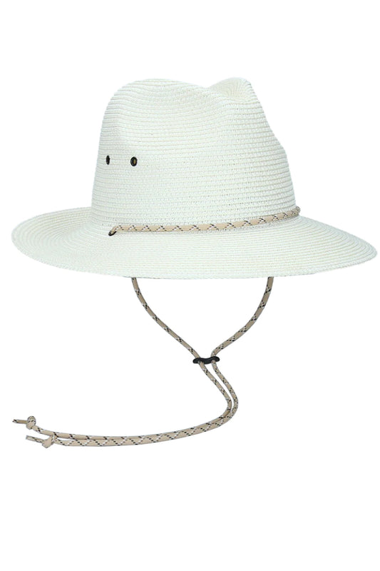 Wanderlust Water Repellent Fedora - WHT