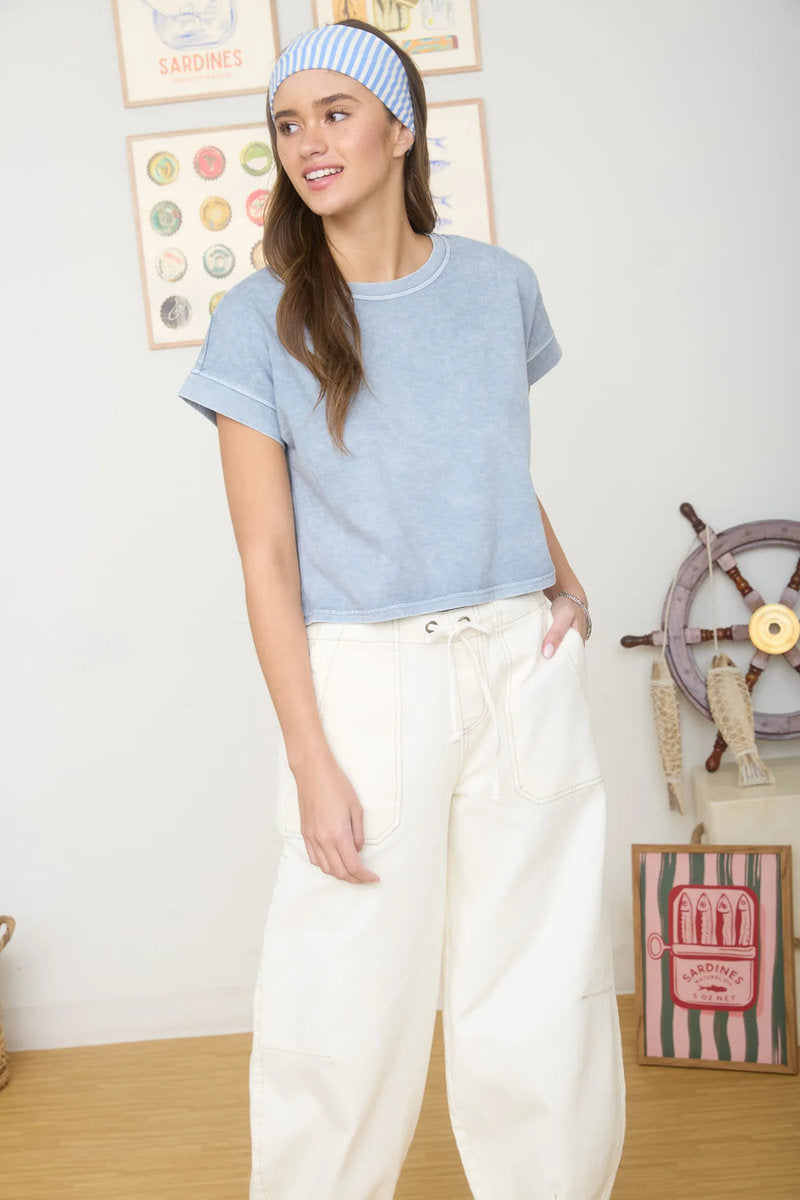 Washed Boxy Tee - SLT