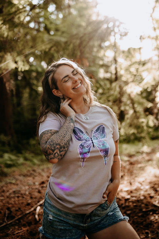Water Butterfly Tee - PNK