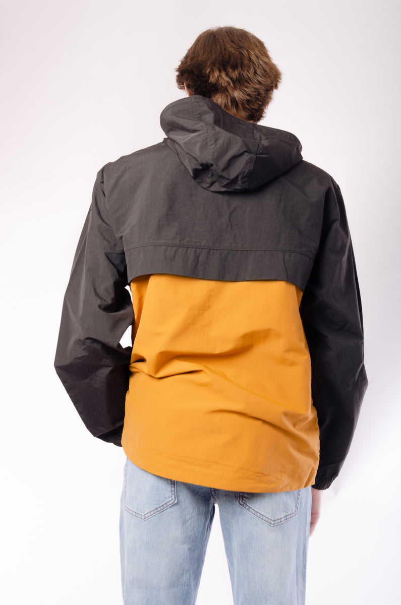 Water Resistant Nylon Windbreaker Jacket - BLK
