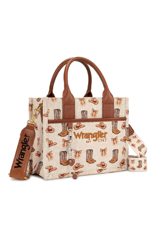 Western Cowgirl Crossbody Tote - Small - TAN