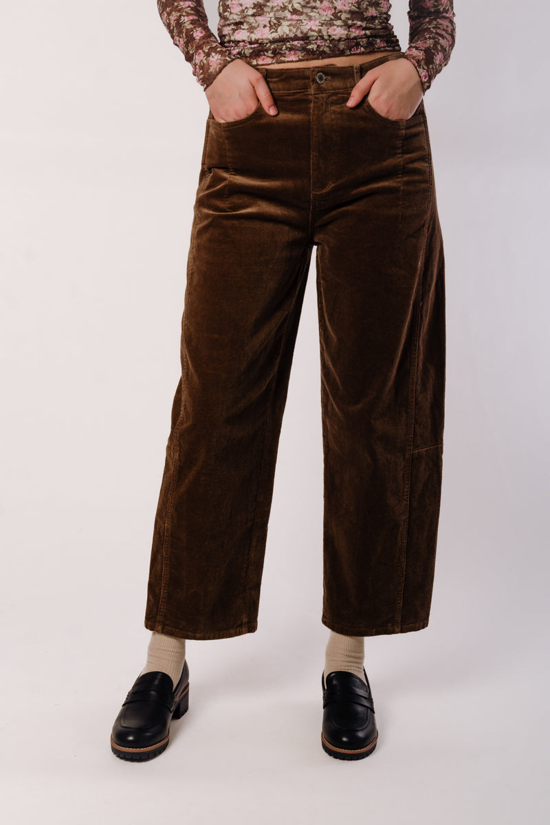 Wide Leg Corduroy Pants - MOC