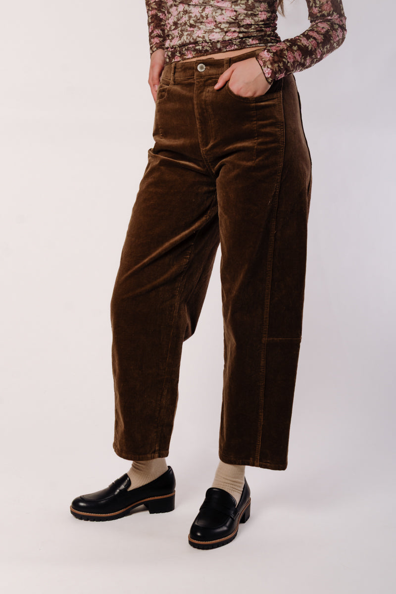 Wide Leg Corduroy Pants - MOC