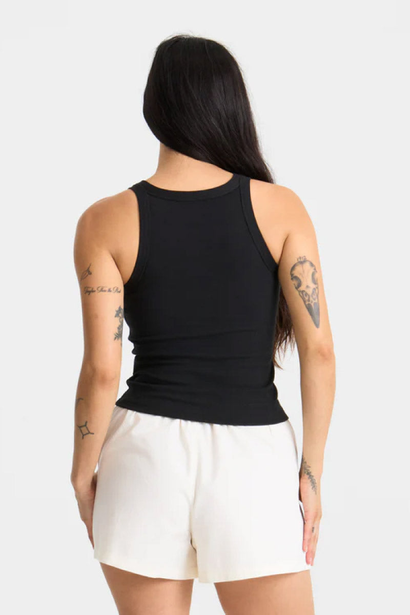 Wind Worn Tank - BLK