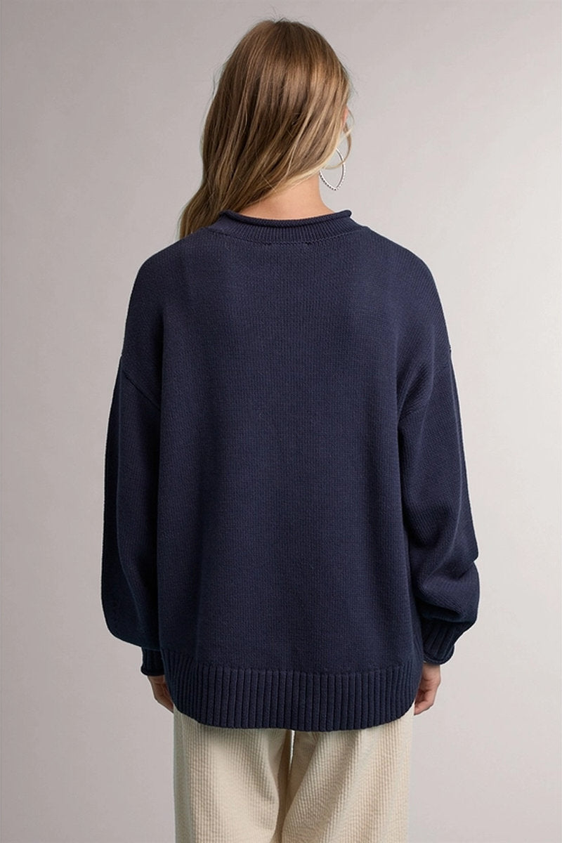 Horsehead Crew Sweater - NVY