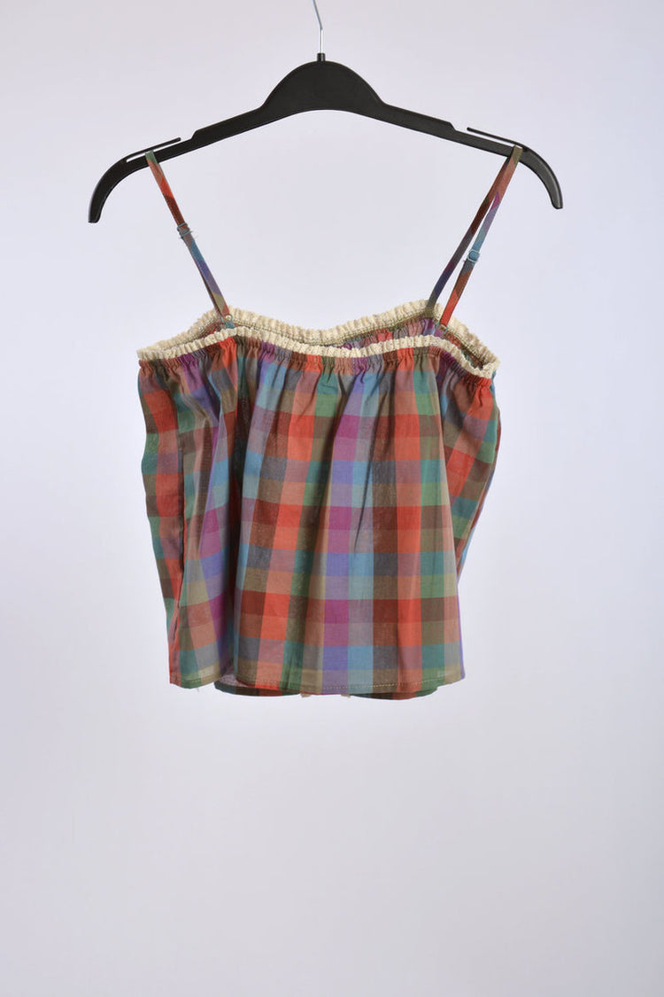 Rainbow Plaid Cami Top - MUL