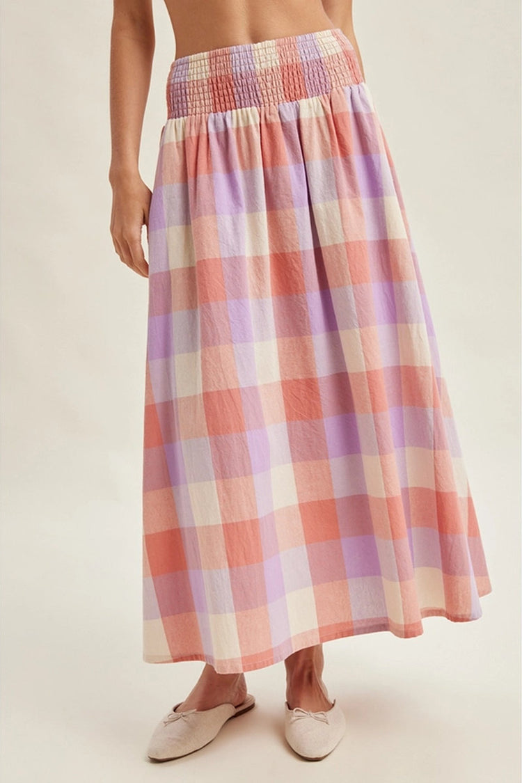 Plaid Summer Skirt - PNK