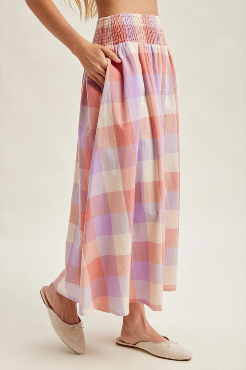 Plaid Summer Skirt - PNK