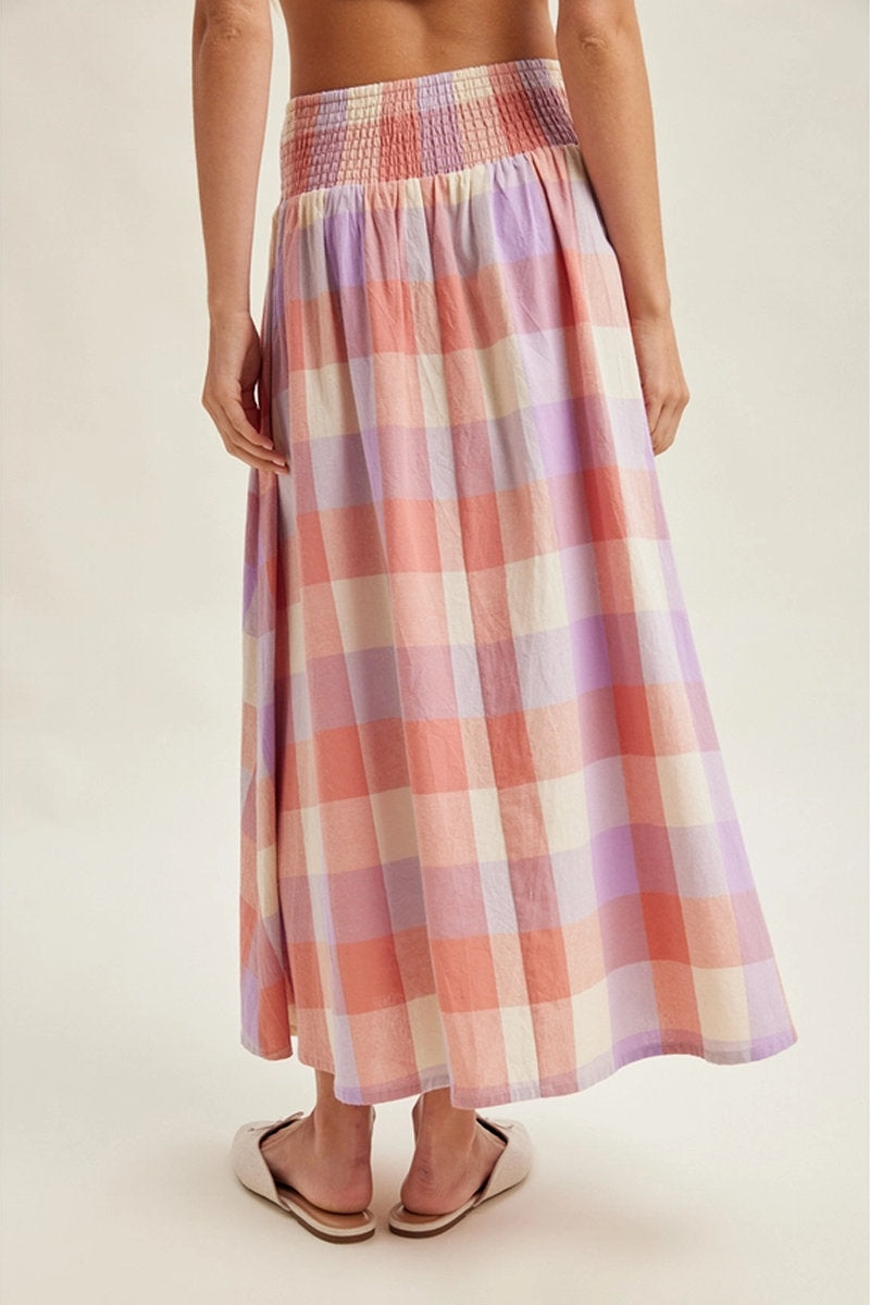 Plaid Summer Skirt - PNK