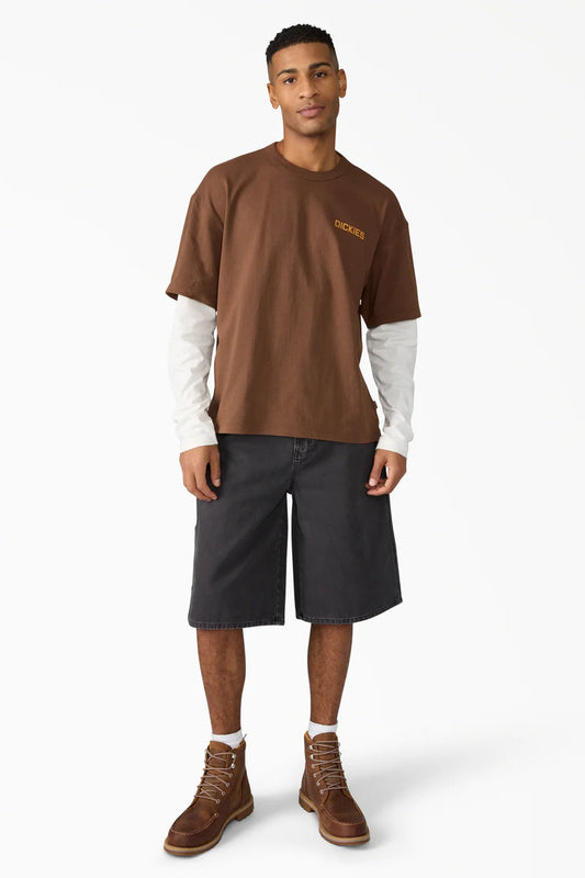 Worn In Relaxed Carpenter Duck Shorts 13" - BLK