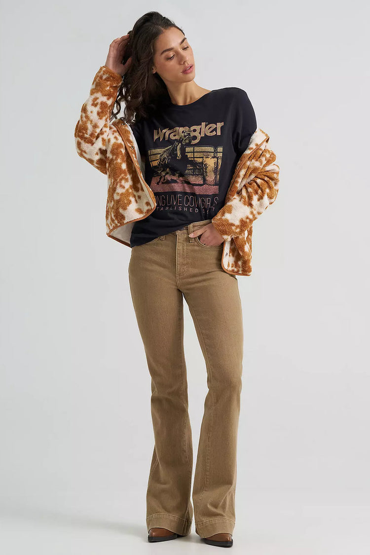 Wrangler Fearless Cowgirl Tee Black Beauty - BLK