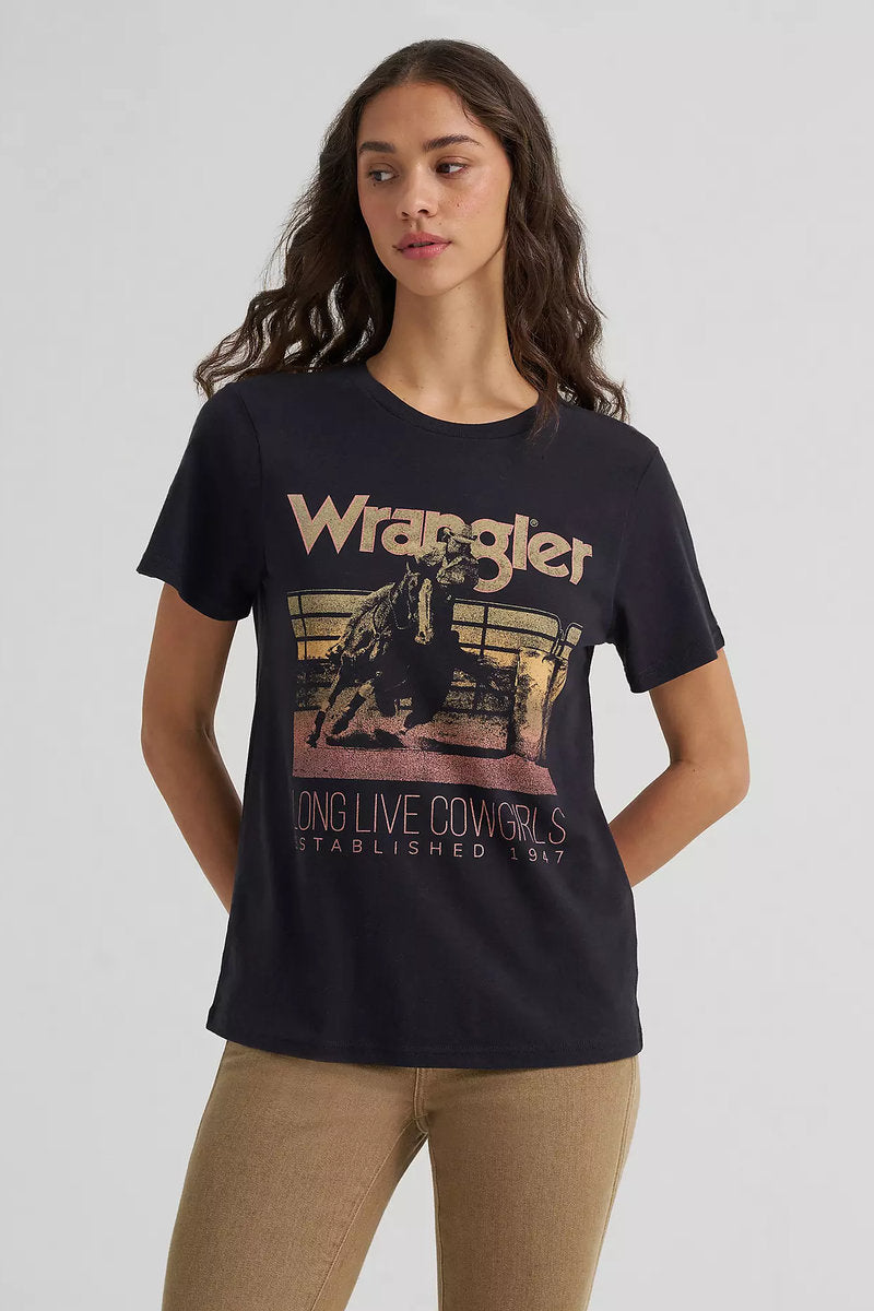 Wrangler Fearless Cowgirl Tee Black Beauty - BLK