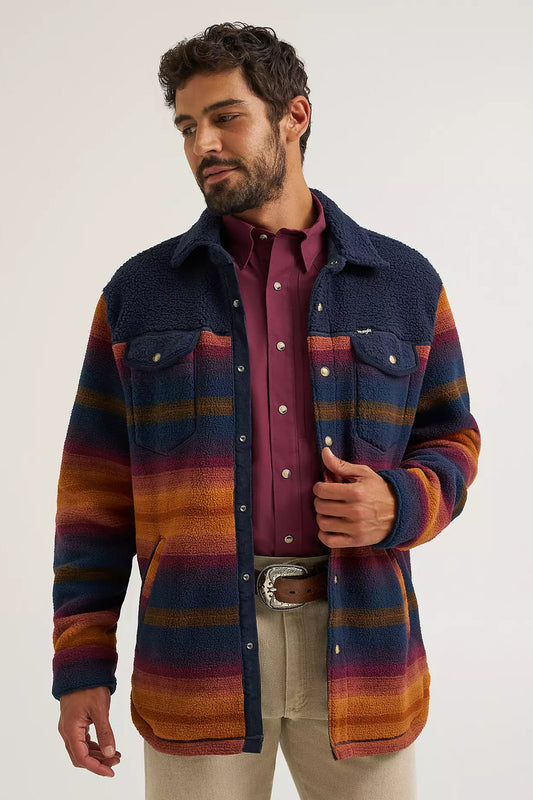 Fleece Shirt Jacket - BLK