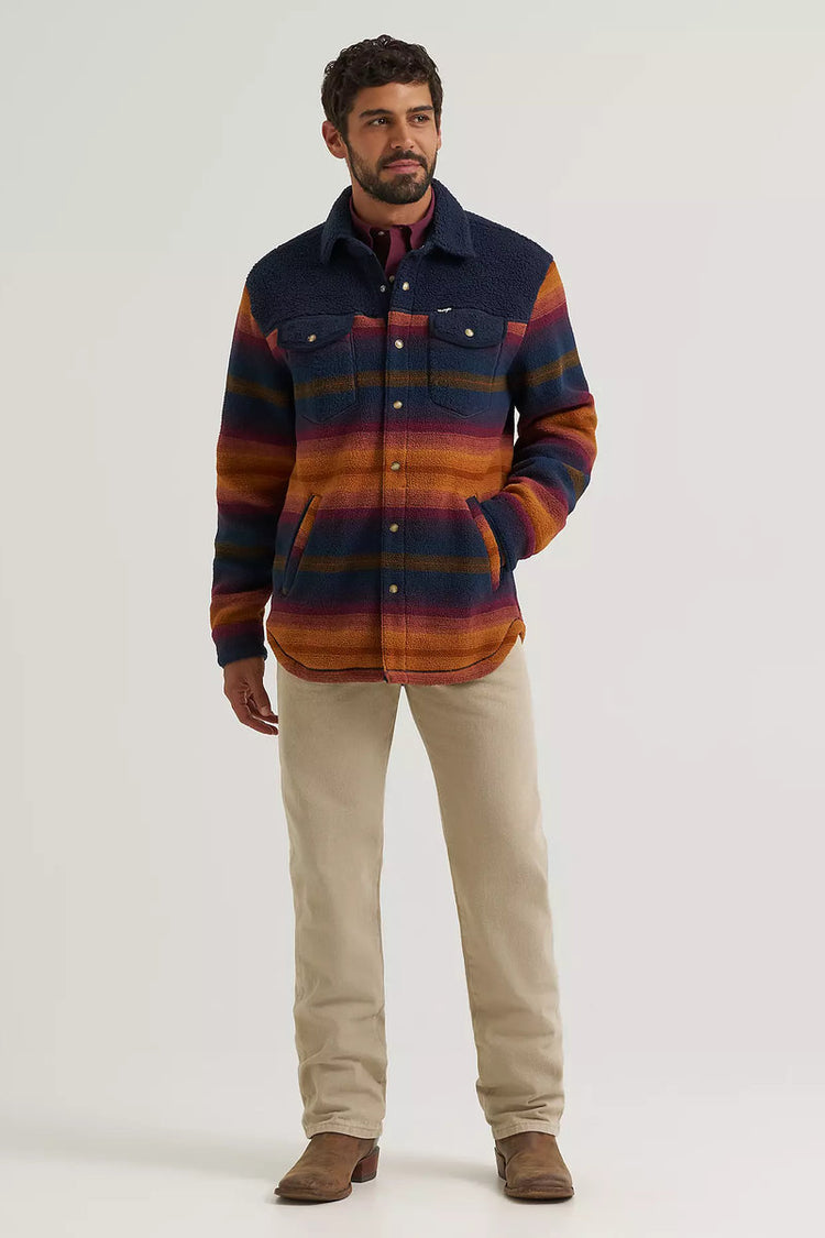 Fleece Shirt Jacket - BLK