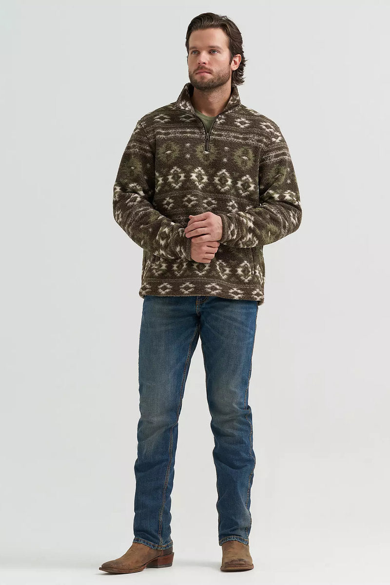 Hay Away Sherpa Quarter Zip - BLK