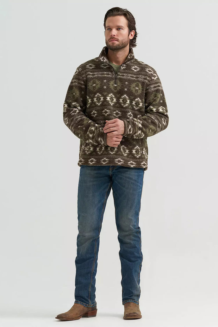 Hay Away Sherpa Quarter Zip - BLK