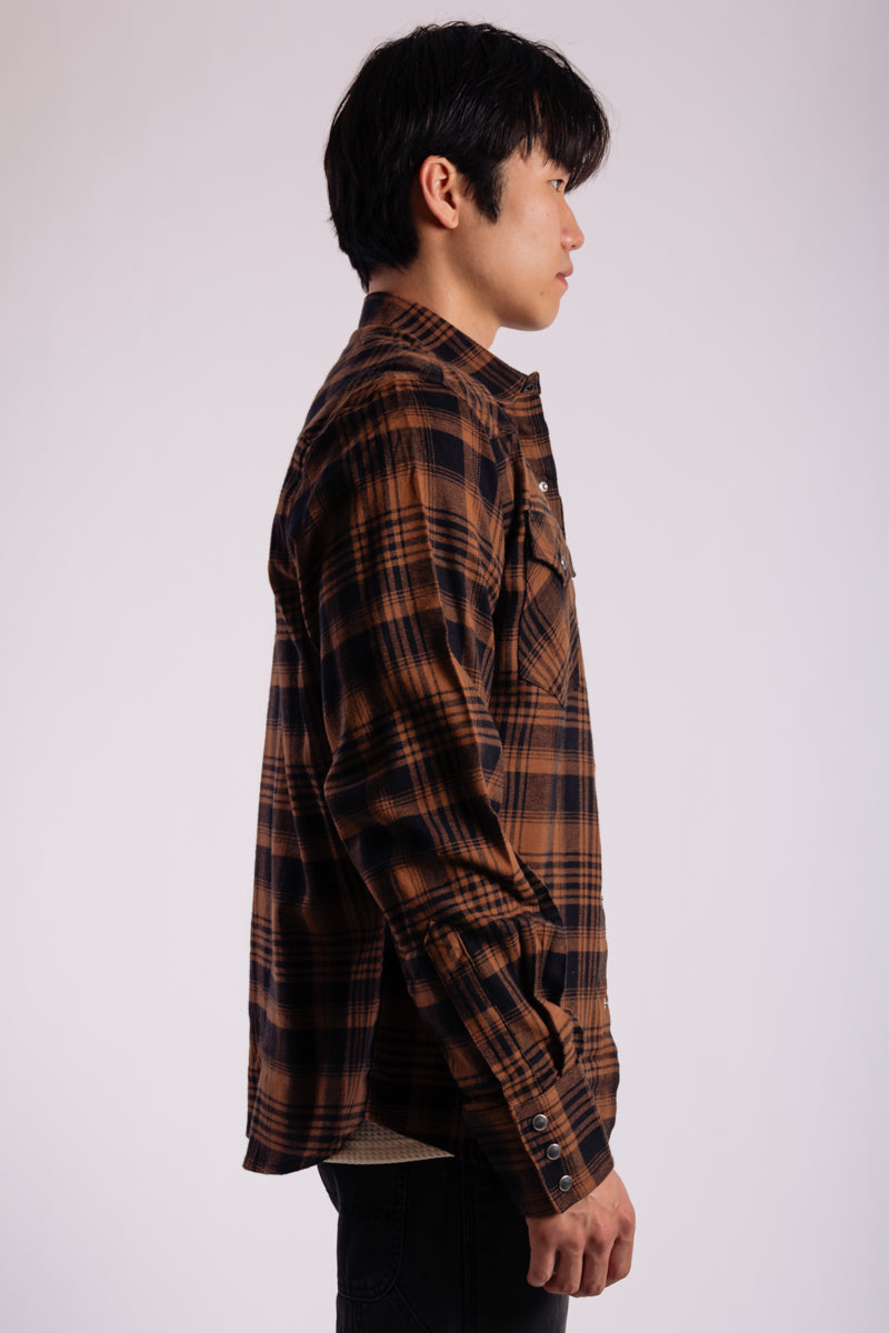 Retro Flannel Shirt - BRN