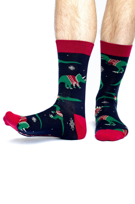 Xmas Sweater Dinos Sock - MUL