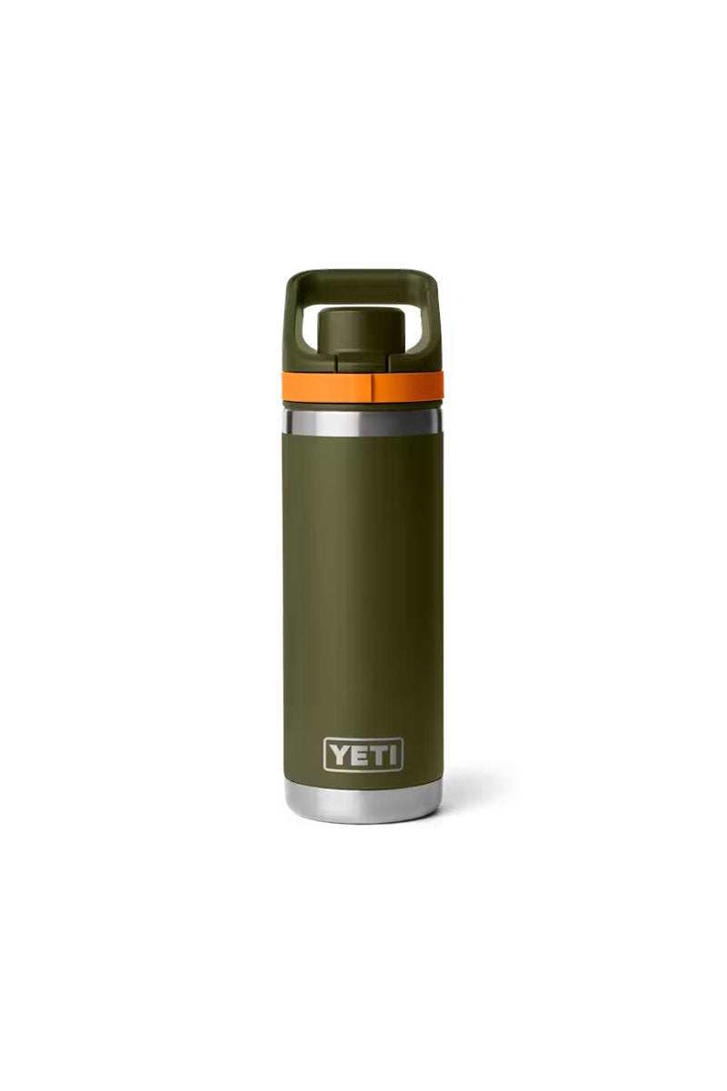 Rambler 18 oz Bottle with Flip Chug Cap - Olive/King Crab Orange