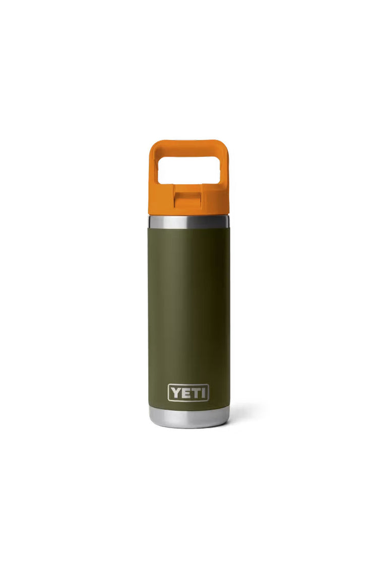Rambler 18 oz Straw Bottle - Olive/King Crab Orange - OKCO