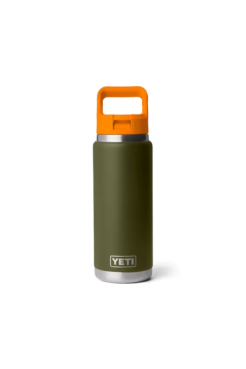 Rambler 26 oz Straw Bottle - Olive/King Crab Orange - OKCO