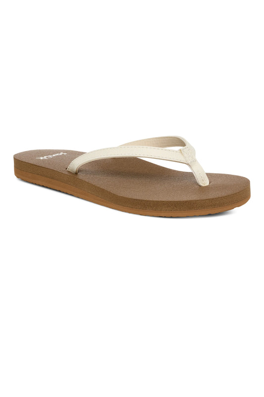 Yoga Joy II Flip-Flop Sandals - White