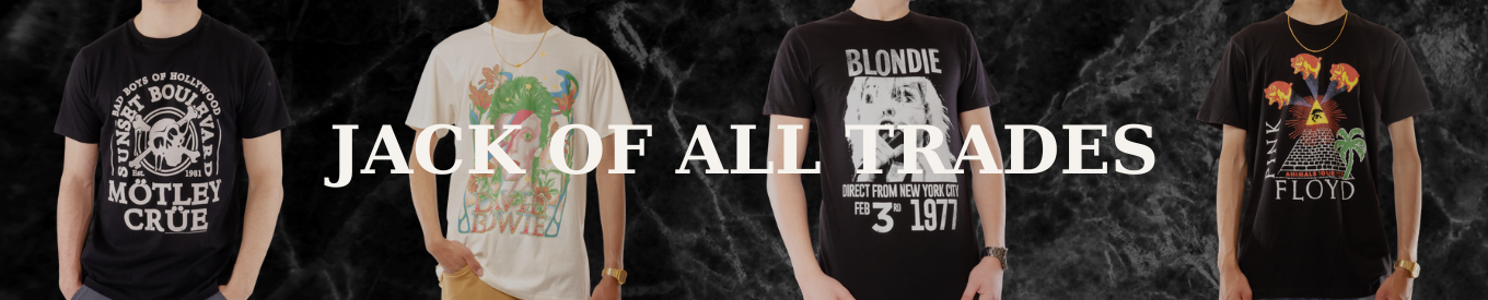 Shop Jack of all Trades graphic t-shirts at Below The Belt.