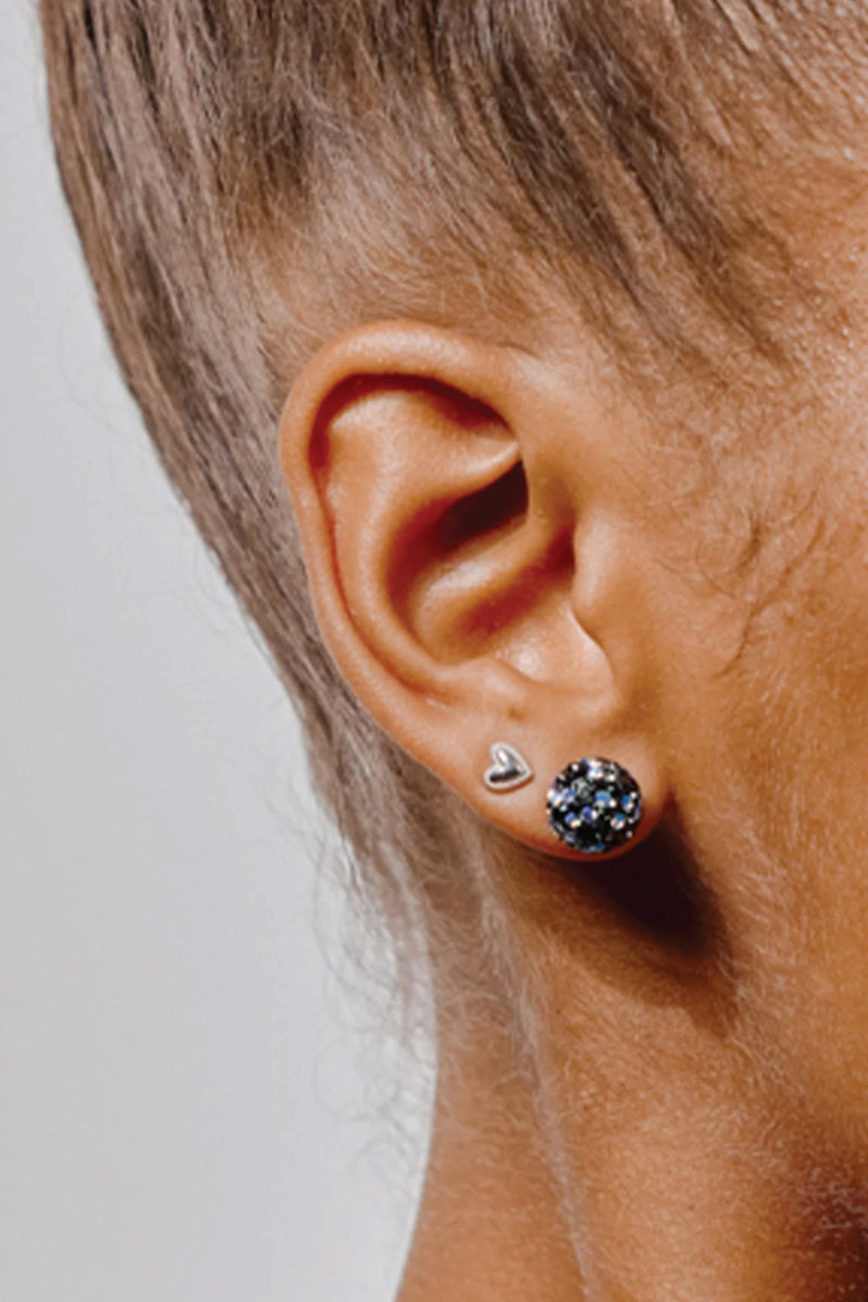 10mm Sparkle Ball Earrings - Starlight - STA