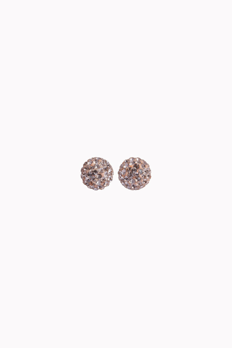 6mm Sparkle Ball Earrings - Rose Gold - RGL