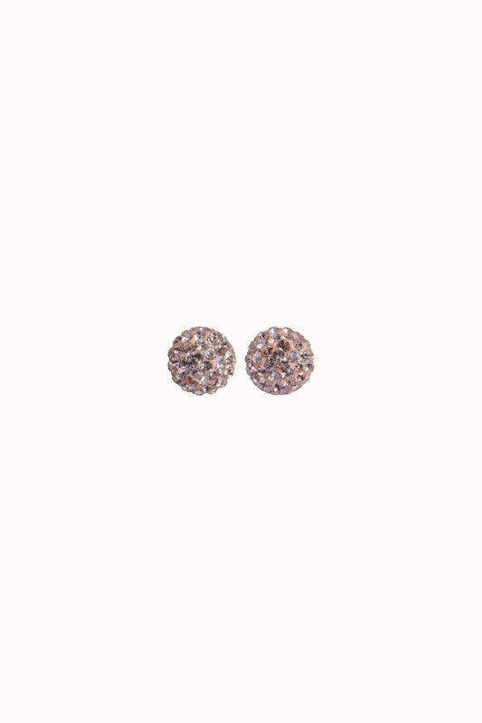 6mm Sparkle Ball Earrings - Rose Gold - RGL