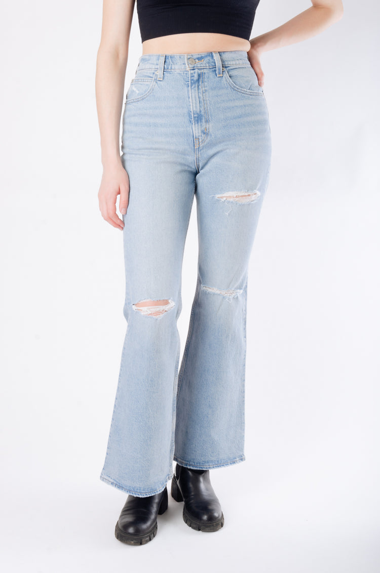 '70s High Rise Flare Jeans - 32