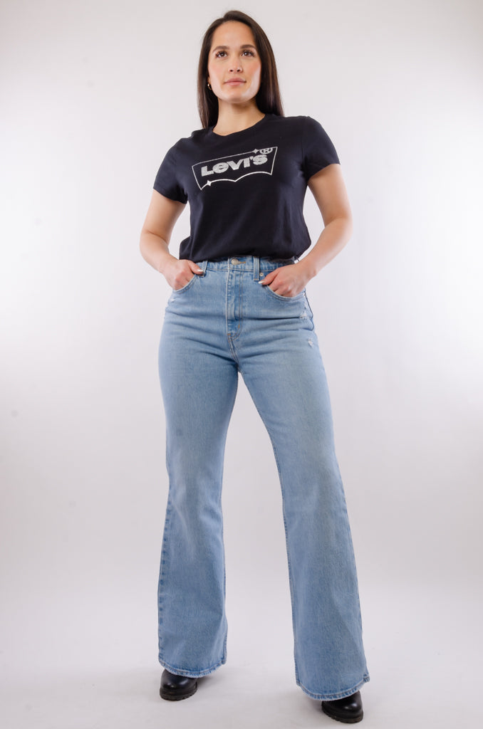 '70s High Rise Flare Jeans - 32