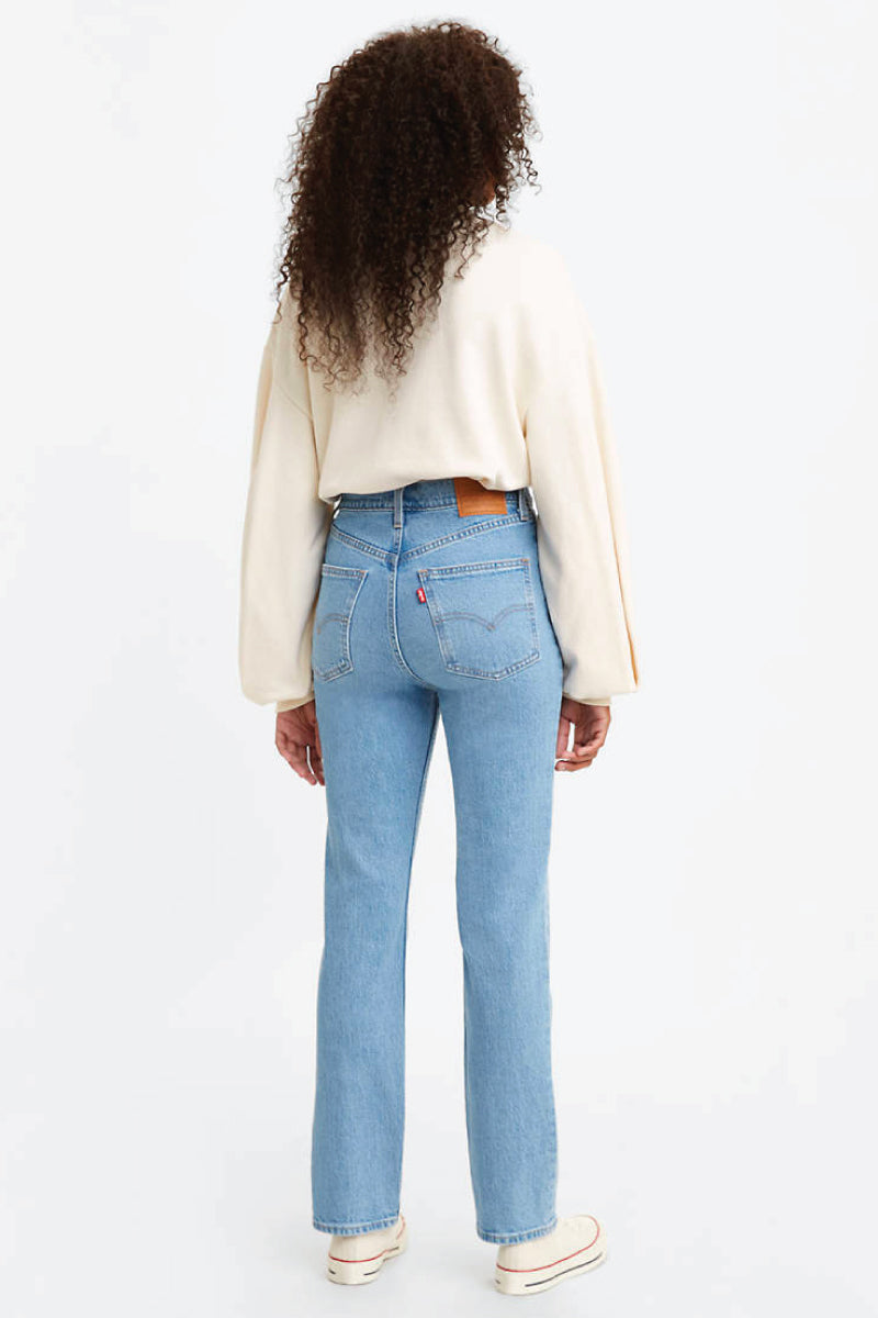 '70s High Rise Slim Straight Jeans