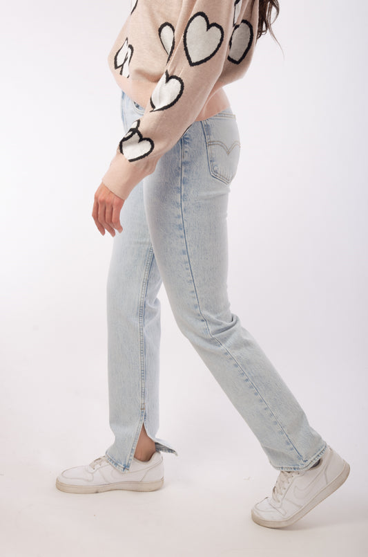 '70s High Rise Slim Straight Jeans