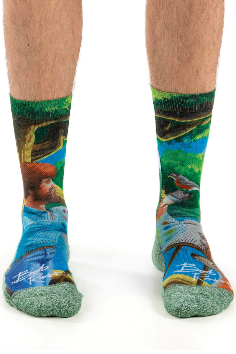 Bob Ross Painting Sock