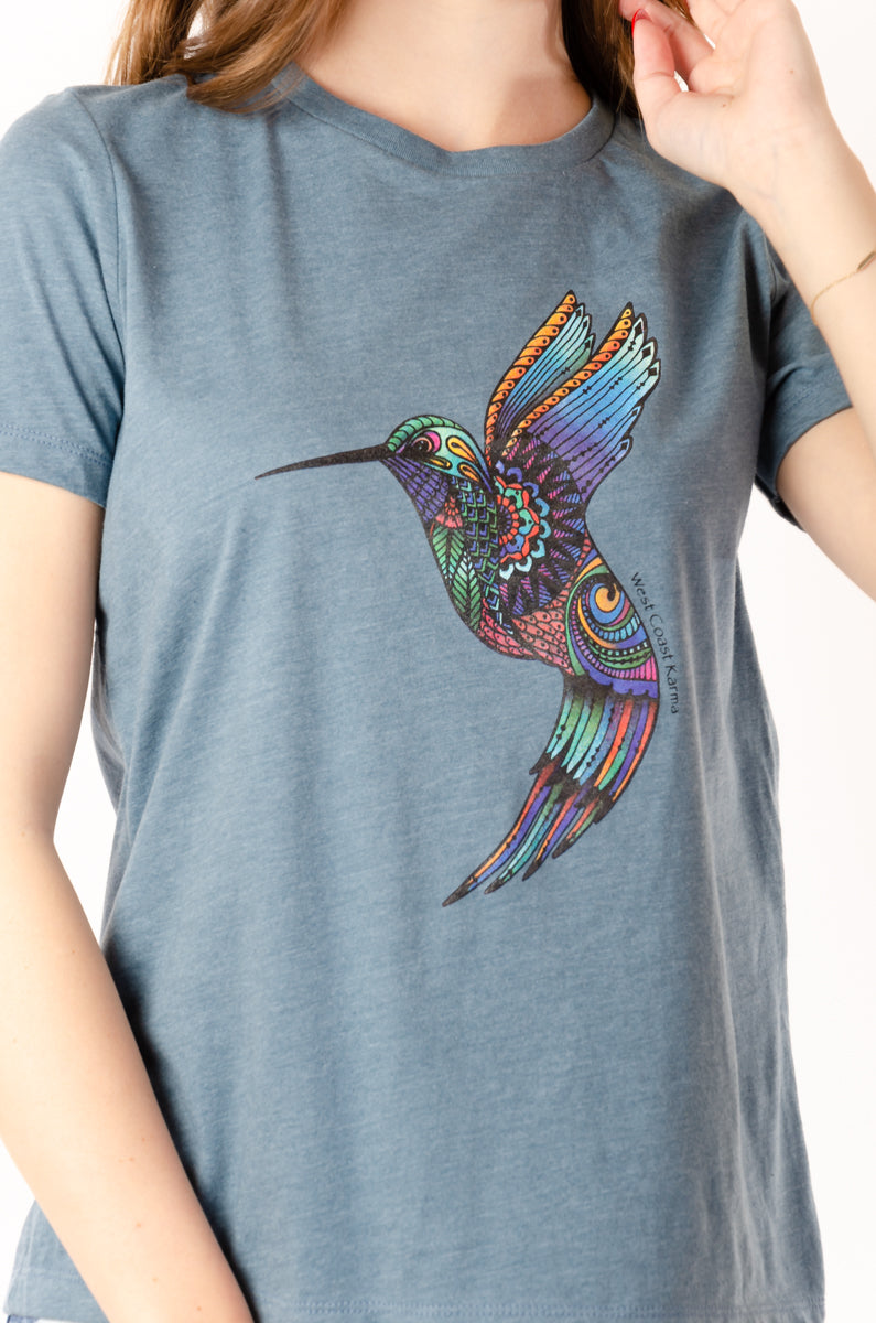 Colourful Hummingbird Tee - SLT