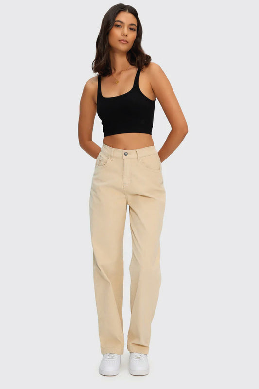 Corduroy Wide Leg Pants - TOA