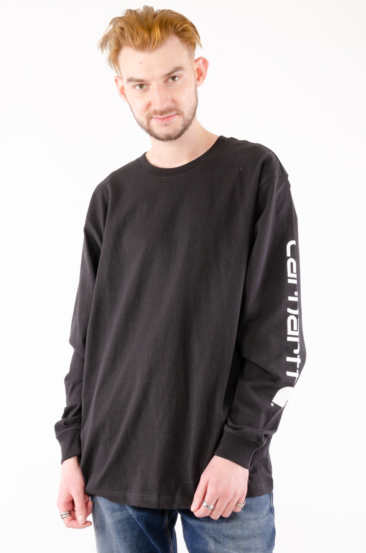 Loose Fit Heavyweight Long Sleeve - BLK