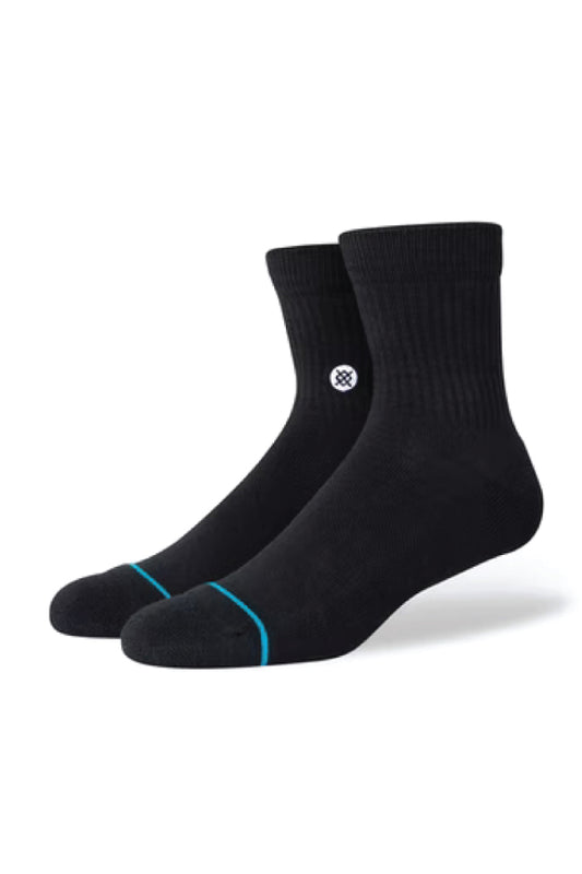 Icon Quarter Sock - BLK