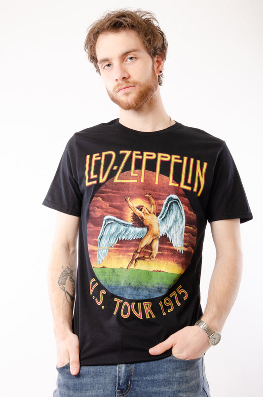 Led Zeppelin '75 Us Tour Tee - BLK