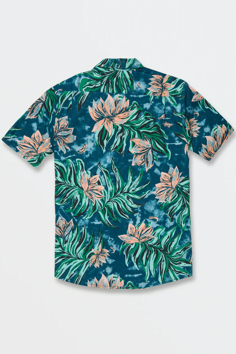 Marble Floral Short Sleeve Shirt