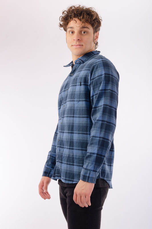 Portland Organic Flannel Shirt - NVY