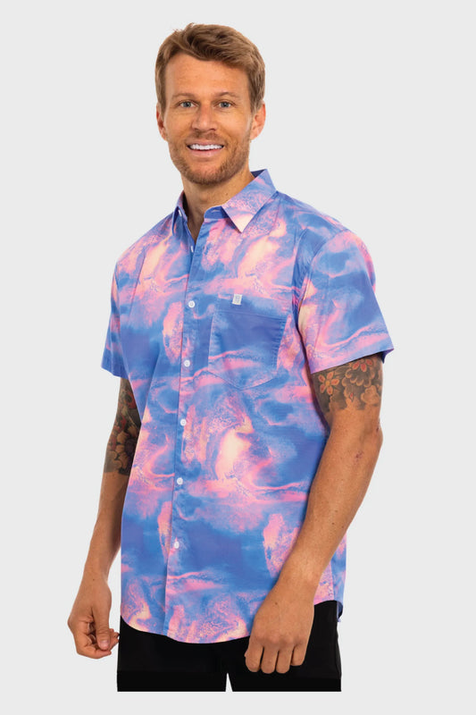 Purple Infrared Button Up Shirt - PUR